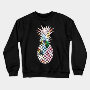 Tropical geometric Floral Bird Pineapple Crewneck Sweatshirt